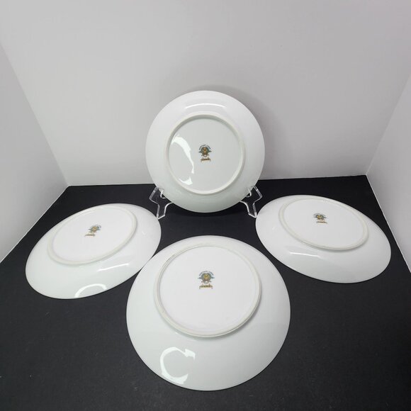 Vintage Noritake China Juno 716 Salad Plate 7'' Japan Set of 4 Floral Gold Rim - Picture 6 of 8